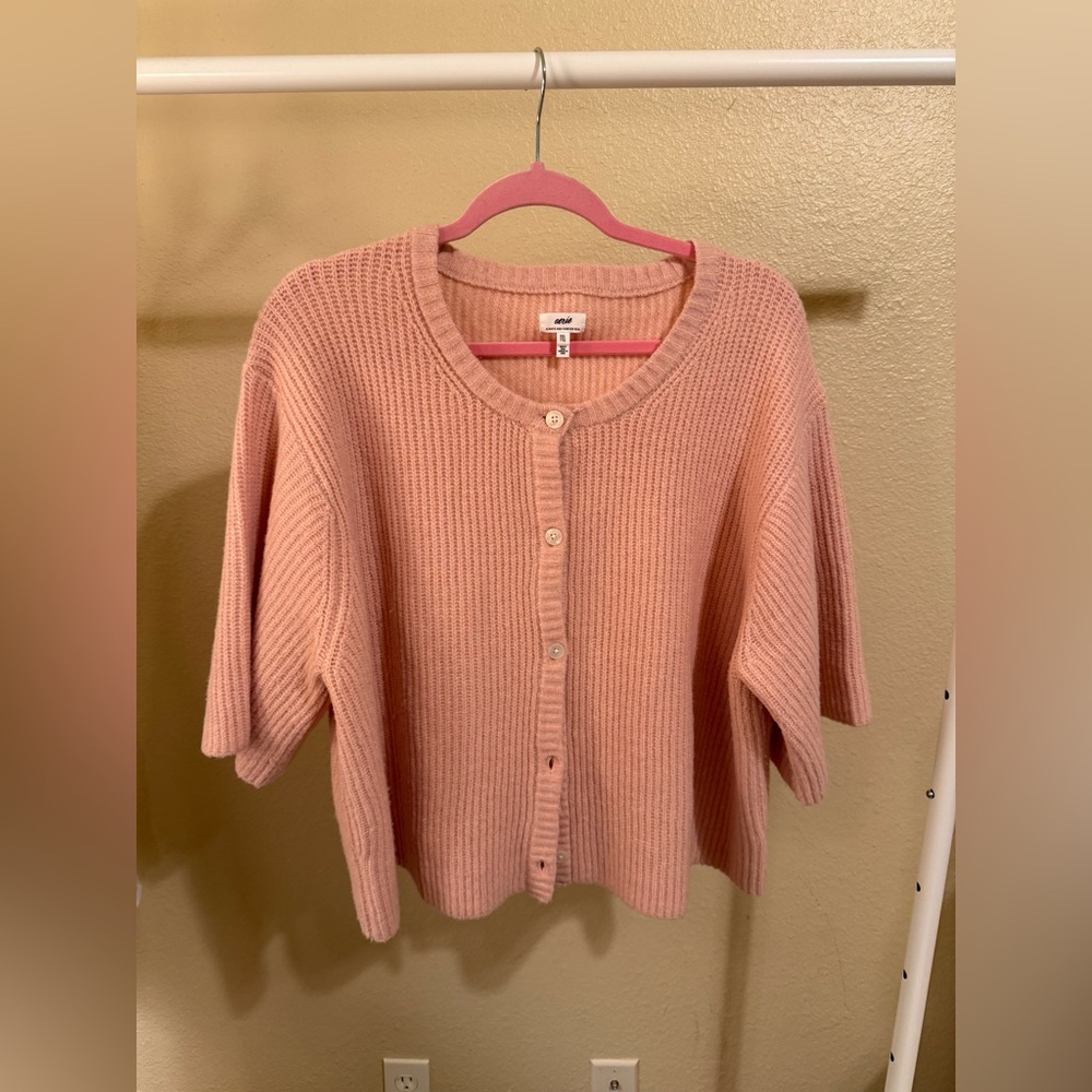 AERIE SHORT SLEEVE CARDIGAN